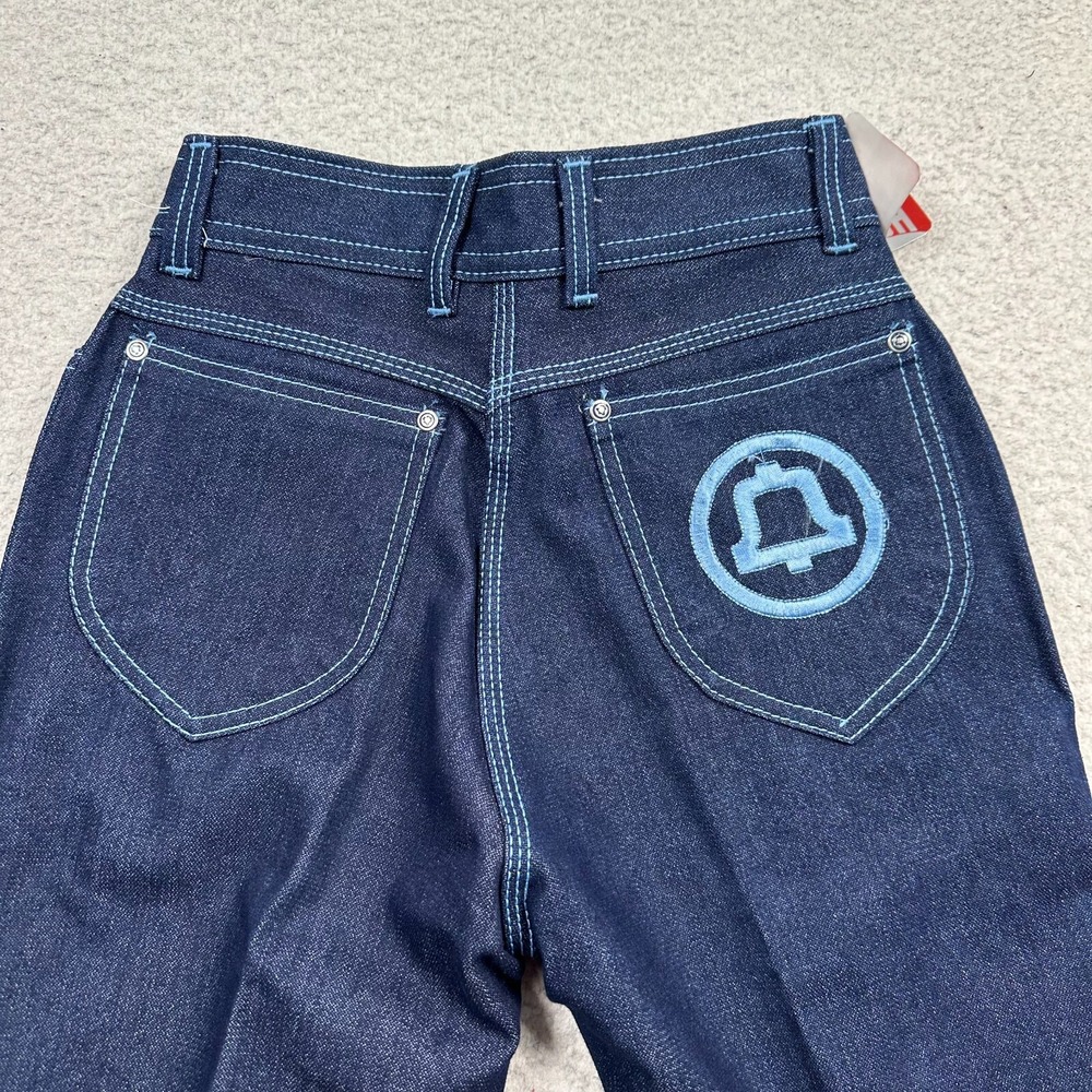 VTG NWT Country Blues Jeans Womens 7 (24X35) Straight Leg Dark Wash Blue Bell‎